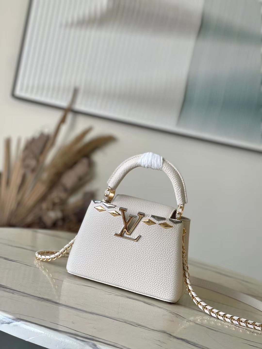 Louis Vuitton LV Capucines Flawless
 Bags Handbags White Taurillon Cowhide Mini M12751