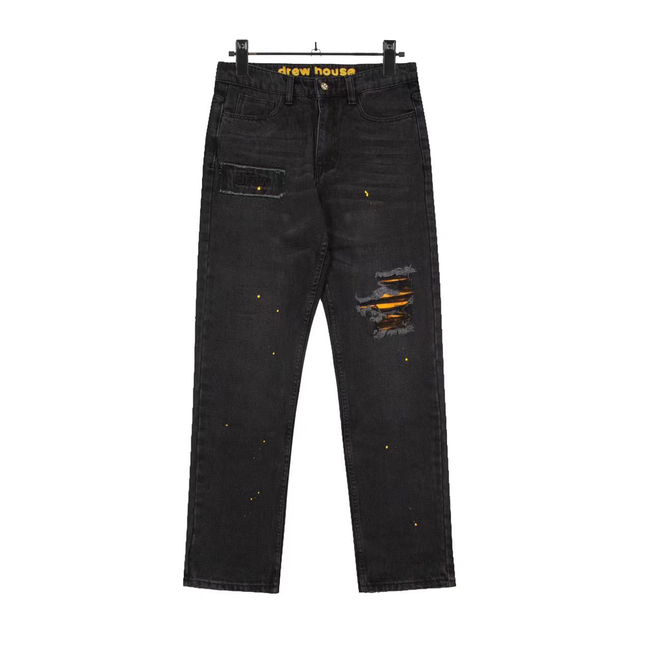 DREW HOUSE KL#8014 Jeans: Smiley-Faced Street Style, High Quality, Unique Details - 图片 2