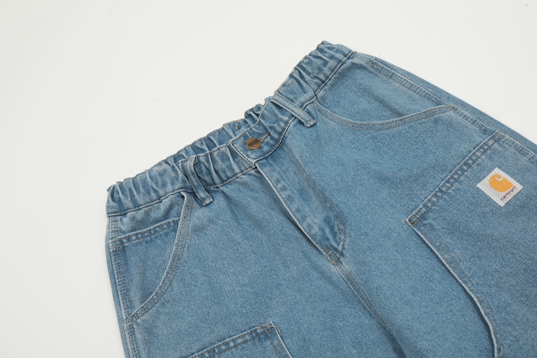 KL#8044 INVINCIBLE x Qahart Joint Knee-Structured Jeans: Customizable Fit and Premium Materials - 图片 4