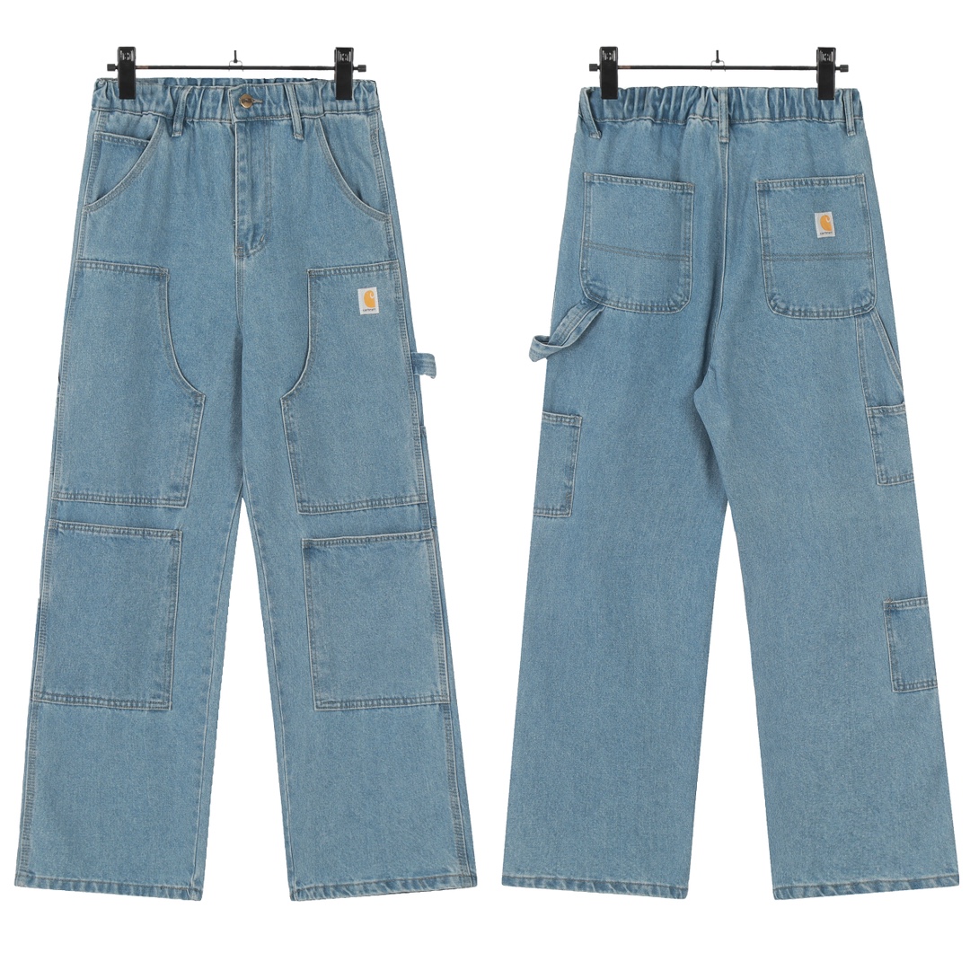 KL#8044 INVINCIBLE x Qahart Joint Knee-Structured Jeans: Customizable Fit and Premium Materials