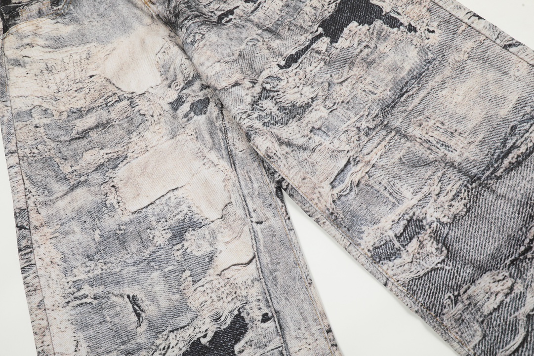AC-Style 1981 Retro 3D Jeans: Ink-Scratched, Laser-Cut, High Detail. - 图片 8