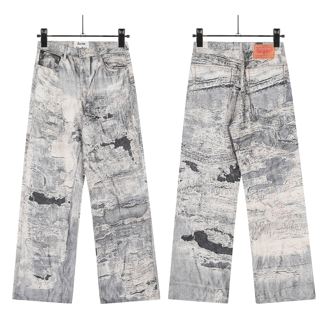 AC-Style 1981 Retro 3D Jeans: Ink-Scratched, Laser-Cut, High Detail.