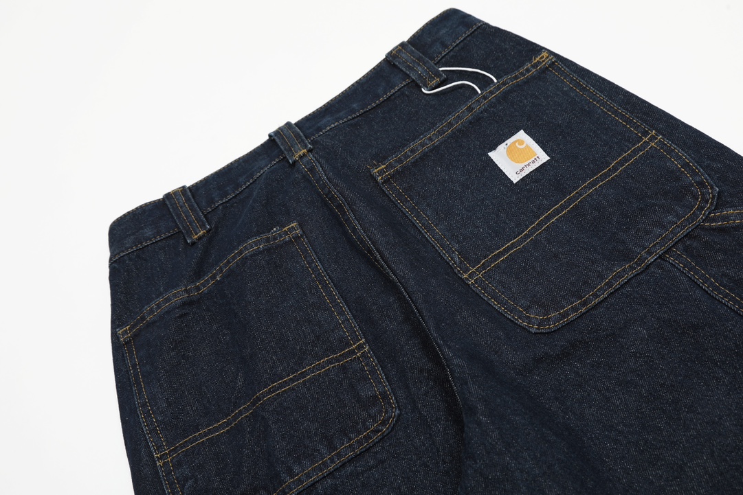 Carhartt WIP Kahart 24FW Vintage Style Jeans in Dark Blue, Sizes 28-36 - 图片 9