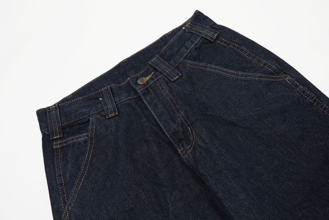 Carhartt WIP Kahart 24FW Vintage Style Jeans in Dark Blue, Sizes 28-36 - 图片 4