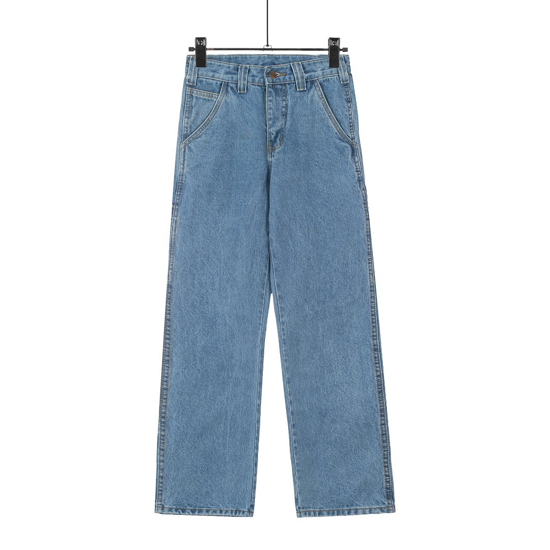 Carhartt WIP Kahart 24FW Vintage Style Jeans in Light Blue, Sizes 28-36 - 图片 2