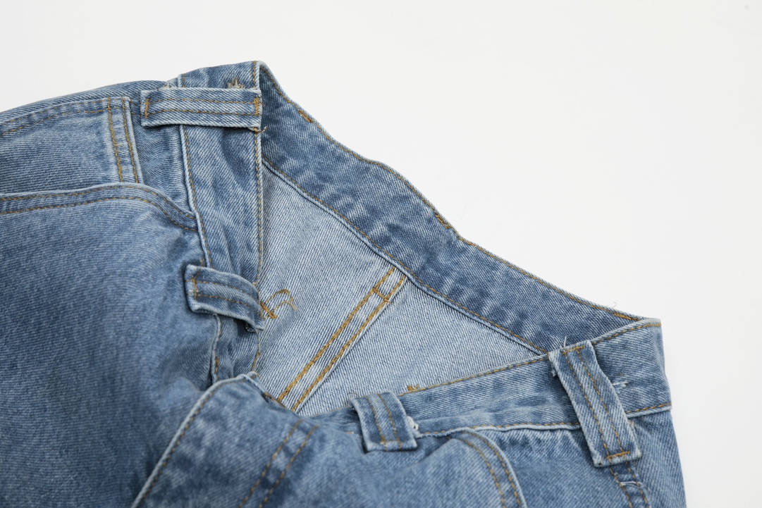 Carhartt WIP Kahart 24FW Vintage Style Jeans in Light Blue, Sizes 28-36 - 图片 5