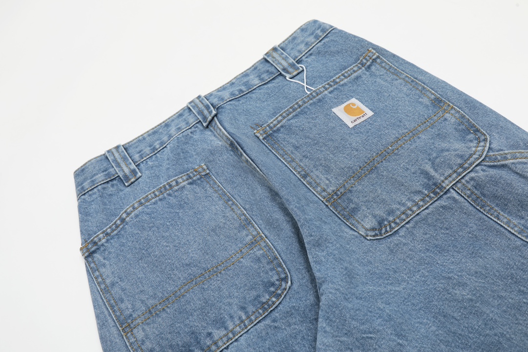 Carhartt WIP Kahart 24FW Vintage Style Jeans in Light Blue, Sizes 28-36 - 图片 9