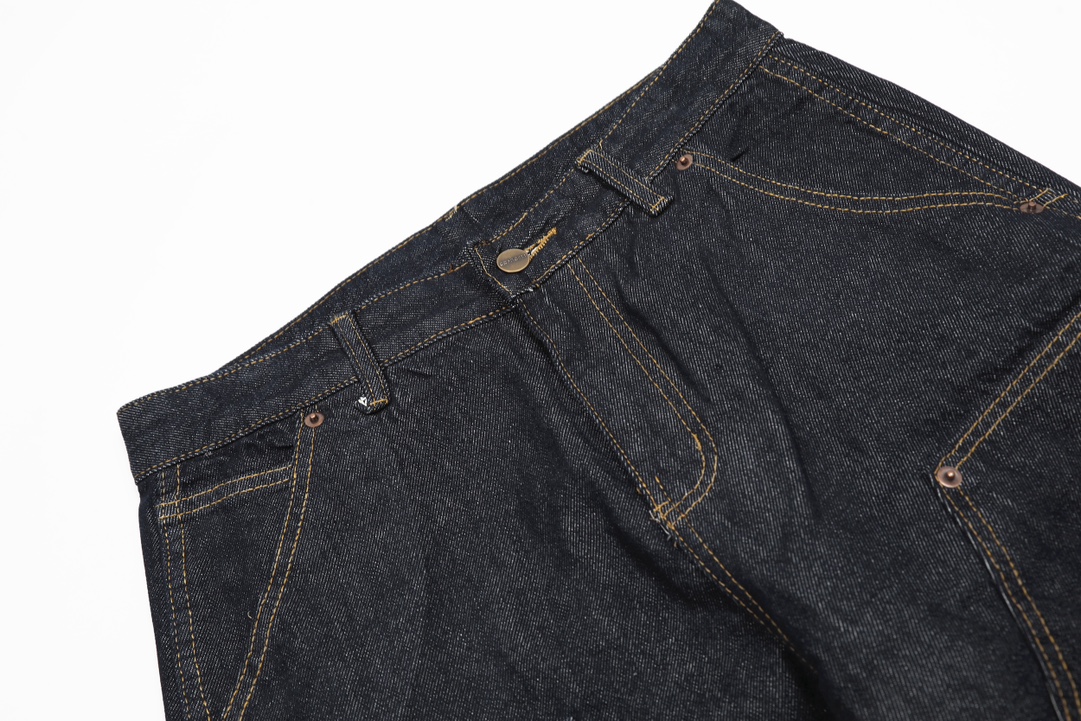 Carhart WIP KL#8101 Vintage Pants: Dark Blue, 14oz, Leather Plates, YKK Replicated. - 图片 5