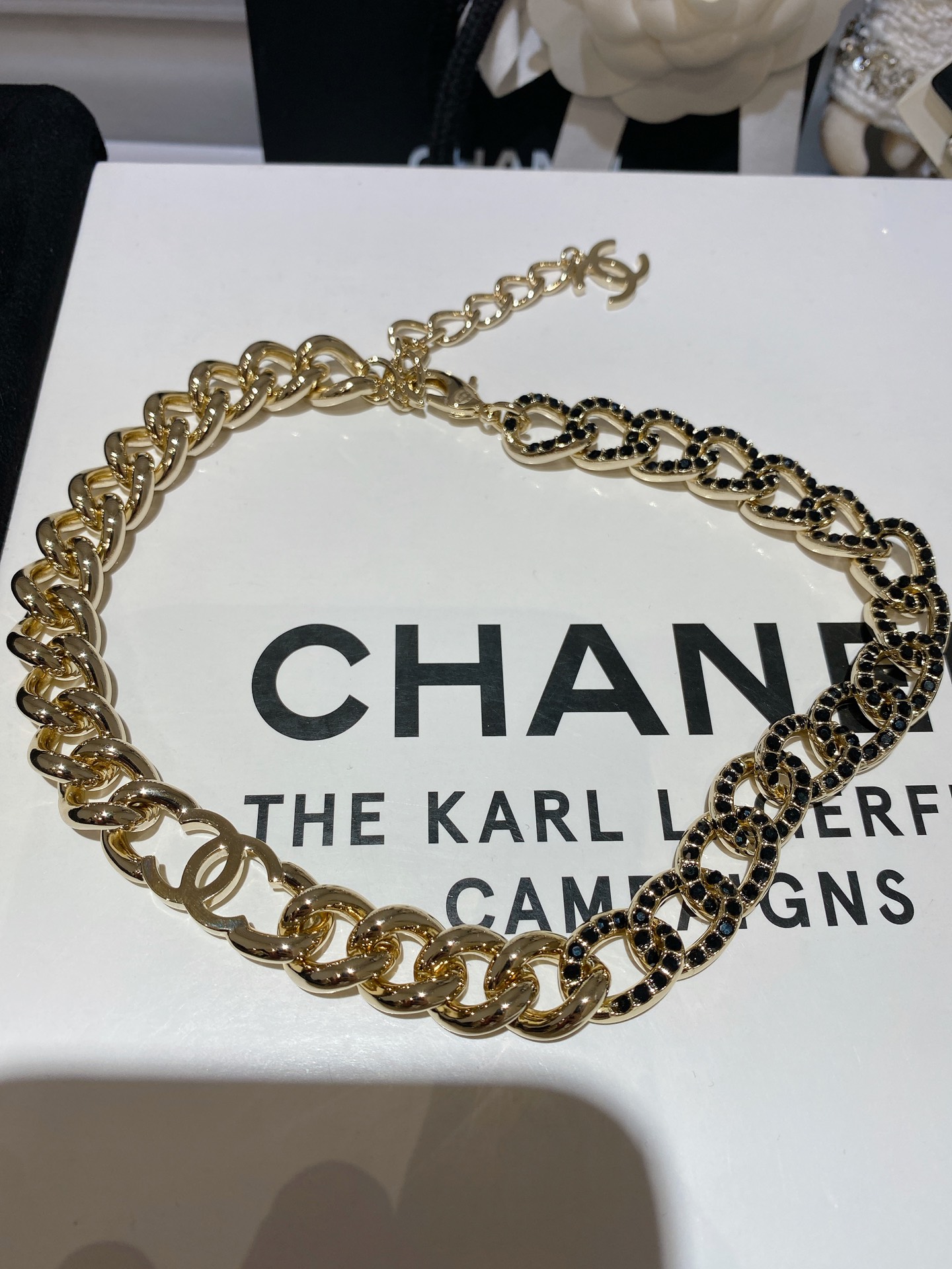 Chanel AAAAA+
 Jewelry Necklaces & Pendants Black White Fall/Winter Collection