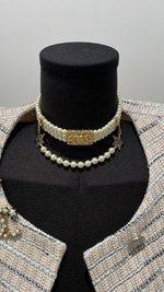 Chanel Jewelry Necklaces & Pendants Black Blue