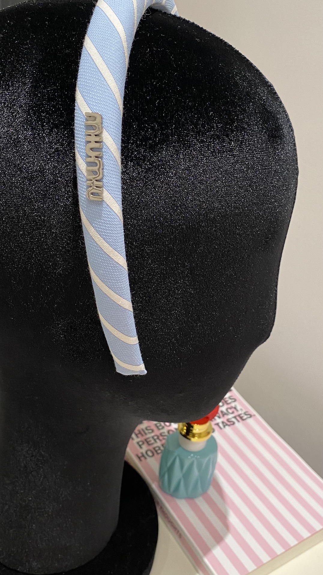 MiuMiu Hair Accessories Headband Blue White