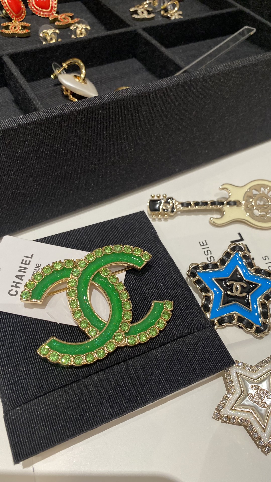 Chanel Sale
 Jewelry Brooch Green Summer Collection