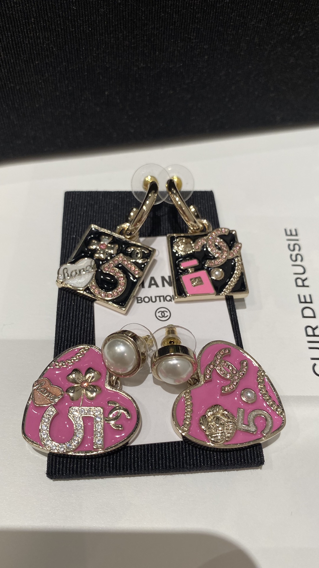 Chanel Jewelry Earring Quality Replica
 Pink