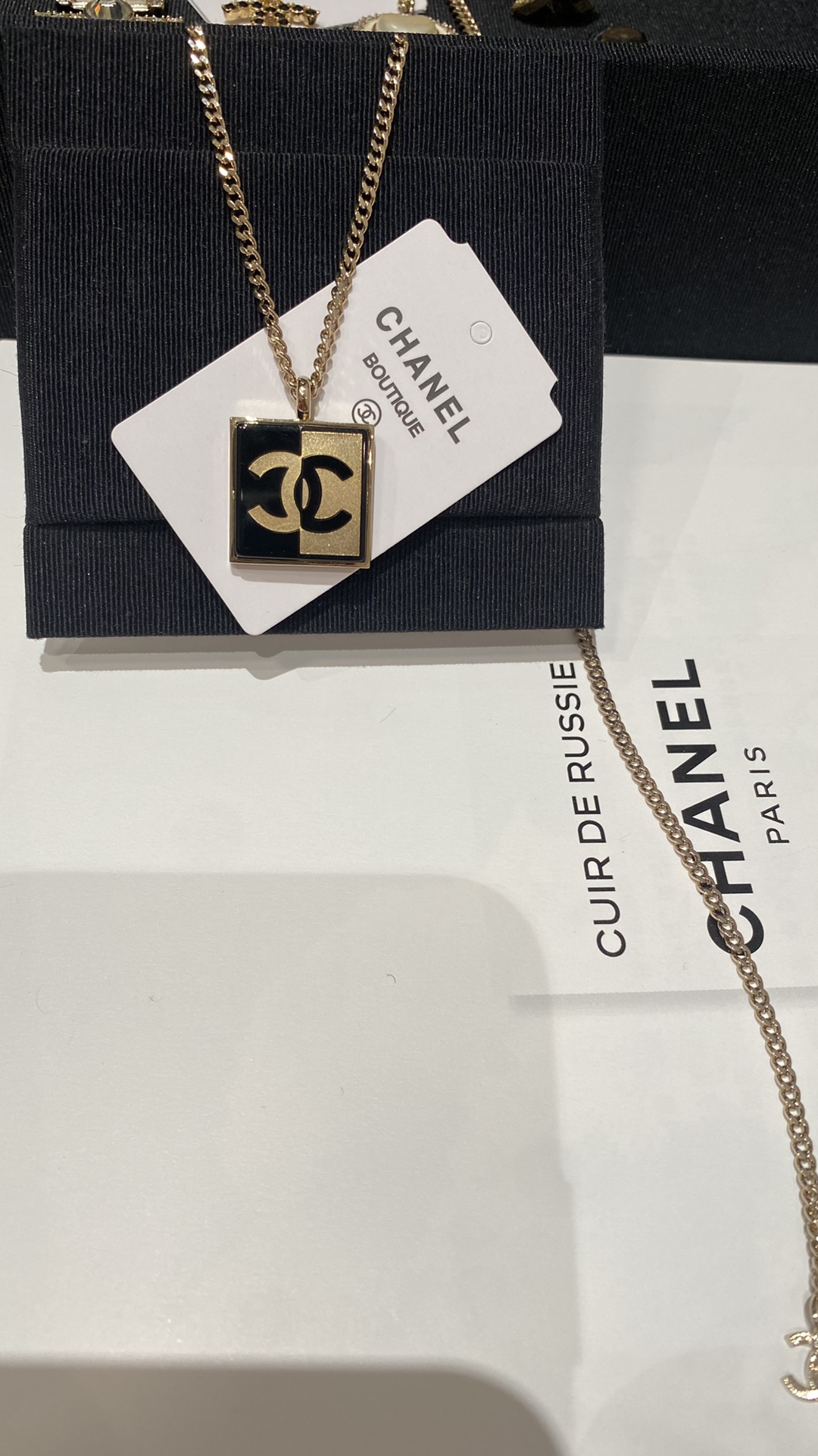 Chanel Top
 Jewelry Necklaces & Pendants Black Resin