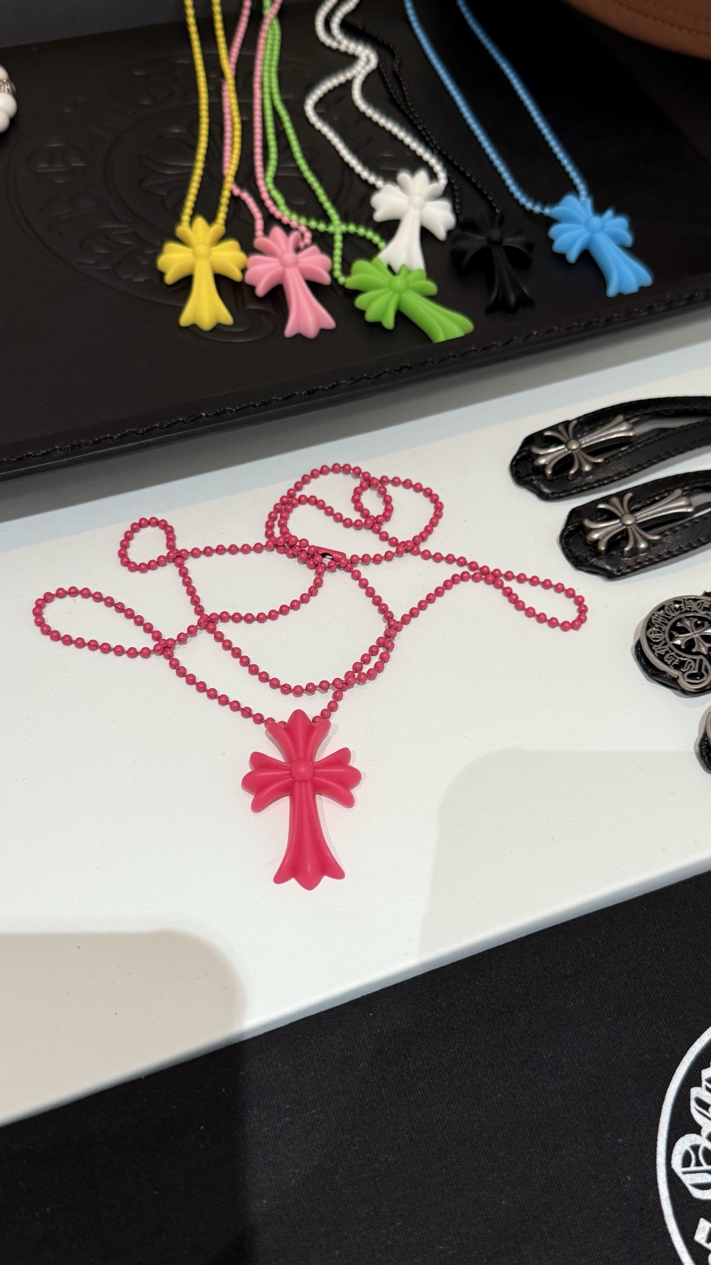 Chrome Hearts крыж на ланцужку суцэльны, крыжовыя злучэнні, вінтажны састарэлы, гатычны стыль — топ-якасць