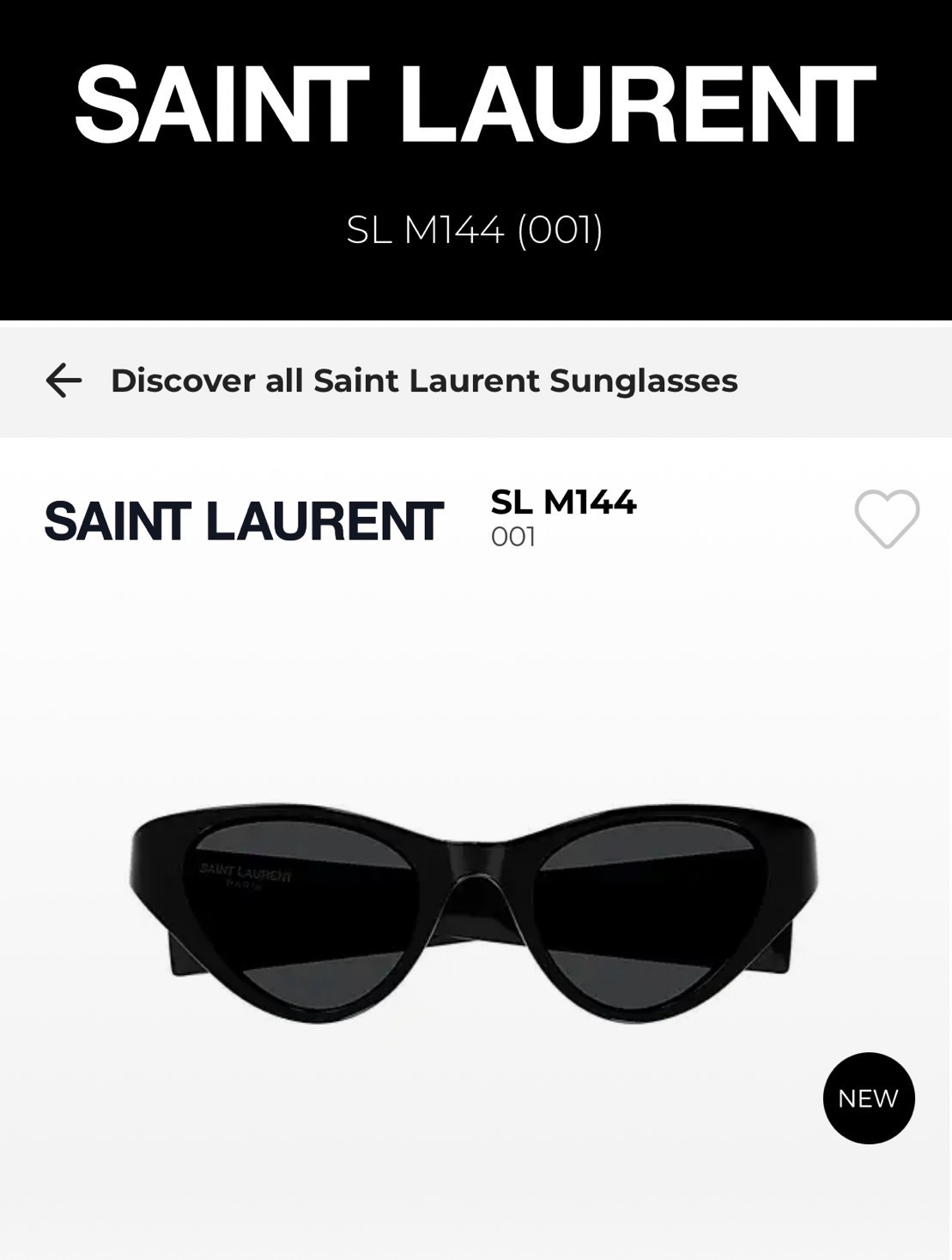SAINTLAURENTMod:SLM144SIZE:48-21-135