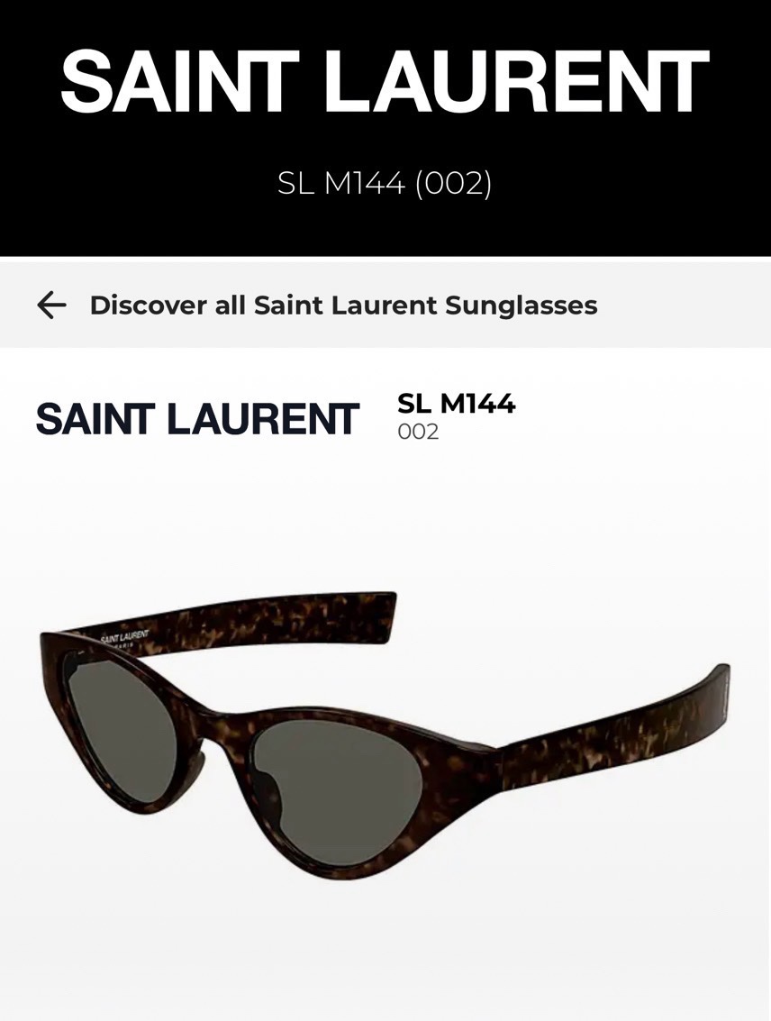 SAINTLAURENTMod:SLM144SIZE:48-21-135