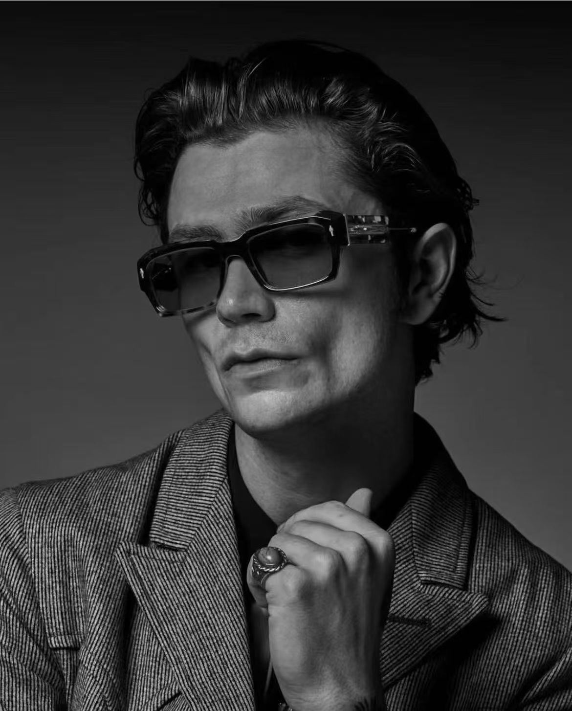 JACQUESMARIEMAGE绿松石系列原版复刻日本手工眼镜8.0定制板料镜框採用厚金属打造出復古的镜