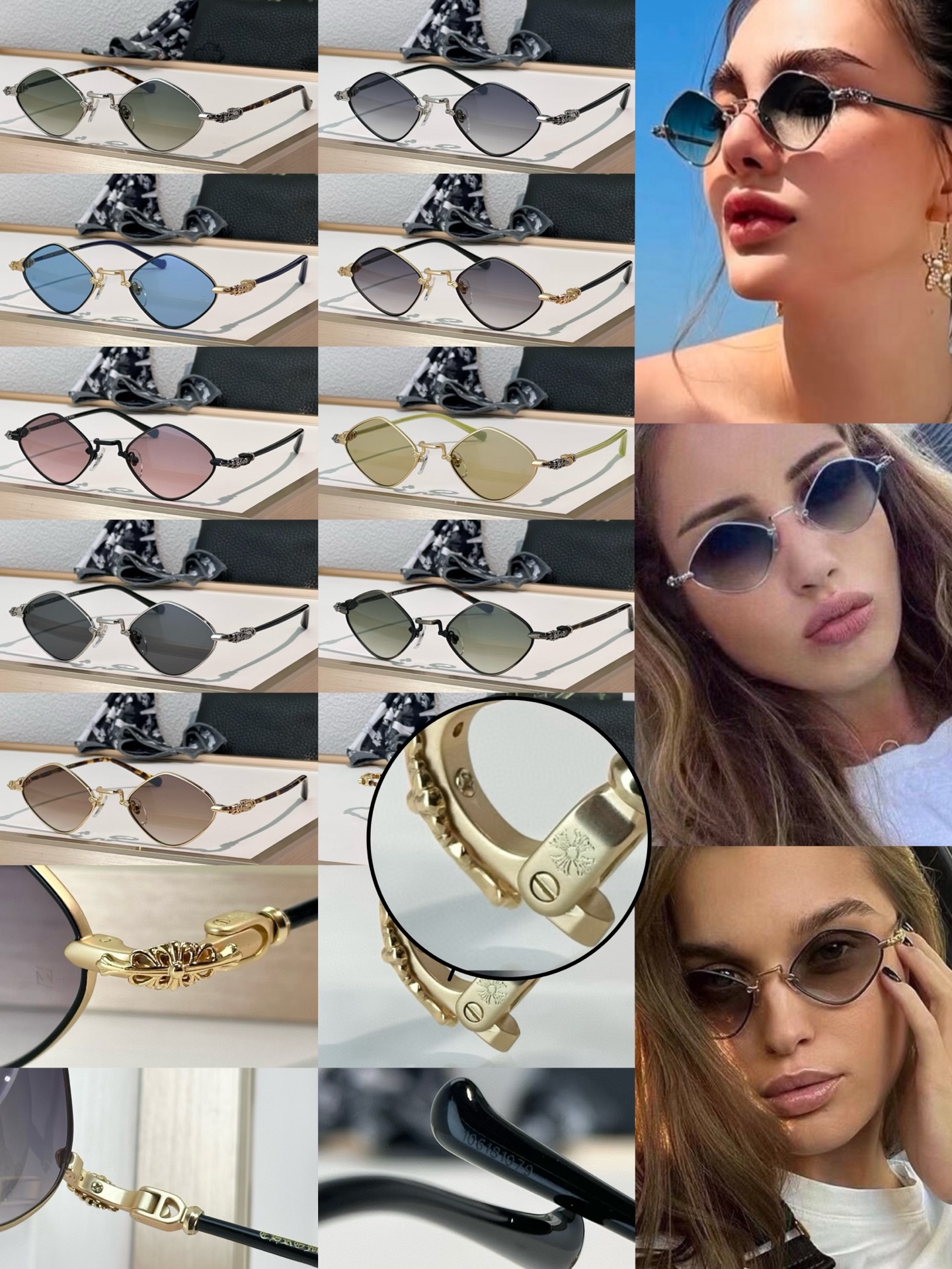 Chrome Hearts DIAMOND DOG Sunglasses | Zeiss Lenses, Top Quality, Stylish Shades