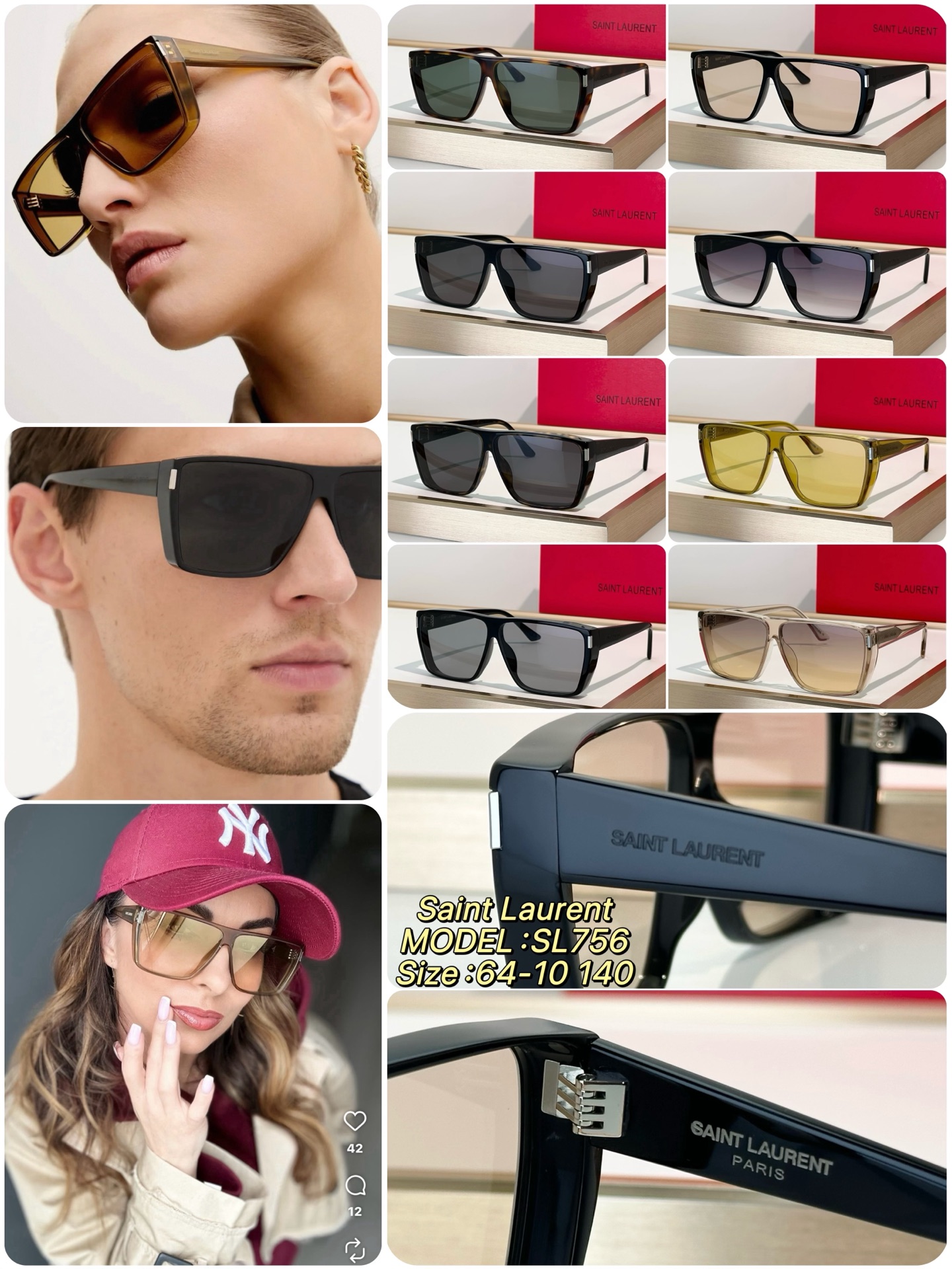 Saint Laurent Sunglasses SL756