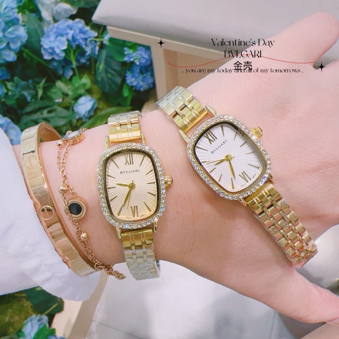 Bvlgari Bvlgari Mini Gold-Tone Ladies Watch with Diamond Accents 9 i1727283526 23 3