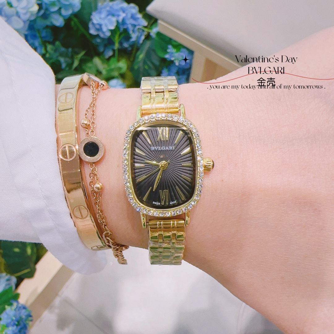 Bvlgari Bvlgari Mini Gold-Tone Ladies Watch with Diamond Accents 8 i1727283526 7637 7