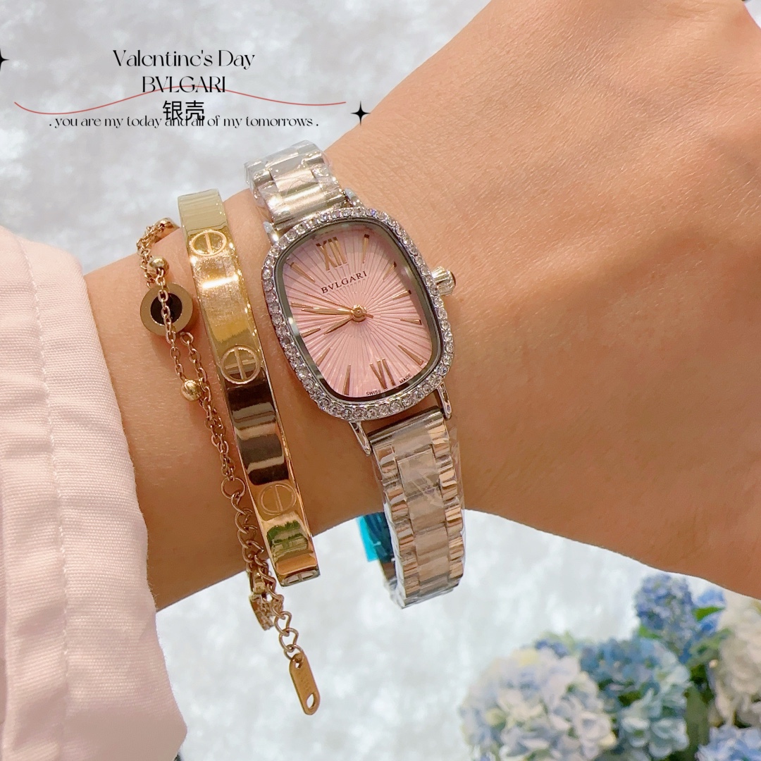 Bvlgari Bvlgari Mini Quartz Watch with Steel Band and Diamond Bezel 8 i1727283790 5443 7