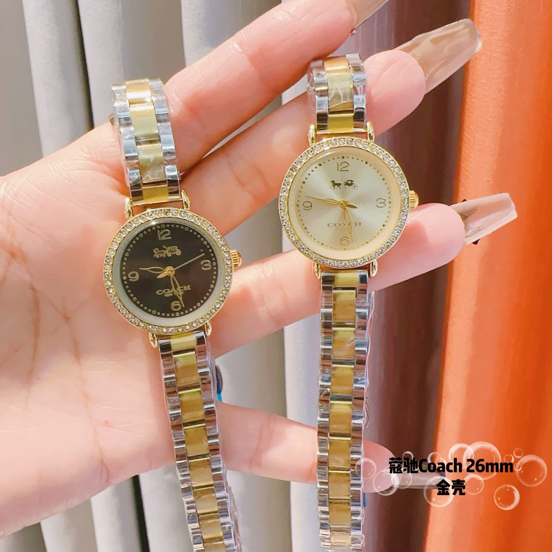 New Coach CASS-series Pony-Scraper Watch with Stone Core and Calf Skin Strap. - 图片 8
