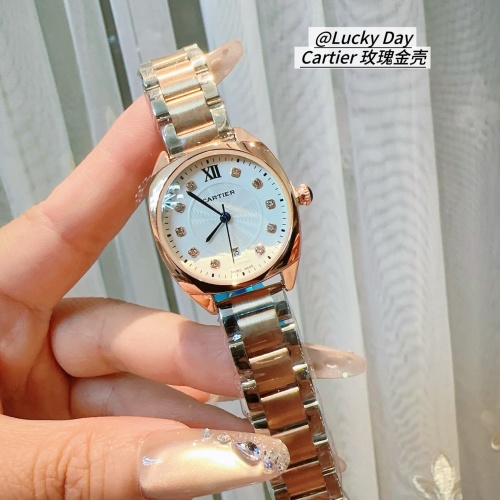 Cartier Women's Rose Gold Diamond Roman Numeral Dial Quartz Watch, 32mm 1 Cartier Women's Rose Gold Diamond Roman Numeral Dial Quartz Watch, 32mm