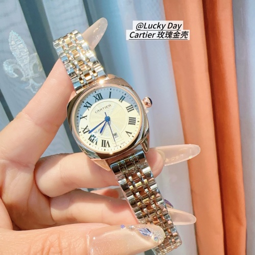 Cartier Women's Rose Gold Diamond Roman Numeral Dial Quartz Watch, 32mm 1 Cartier Women's Rose Gold Diamond Roman Numeral Dial Quartz Watch, 32mm