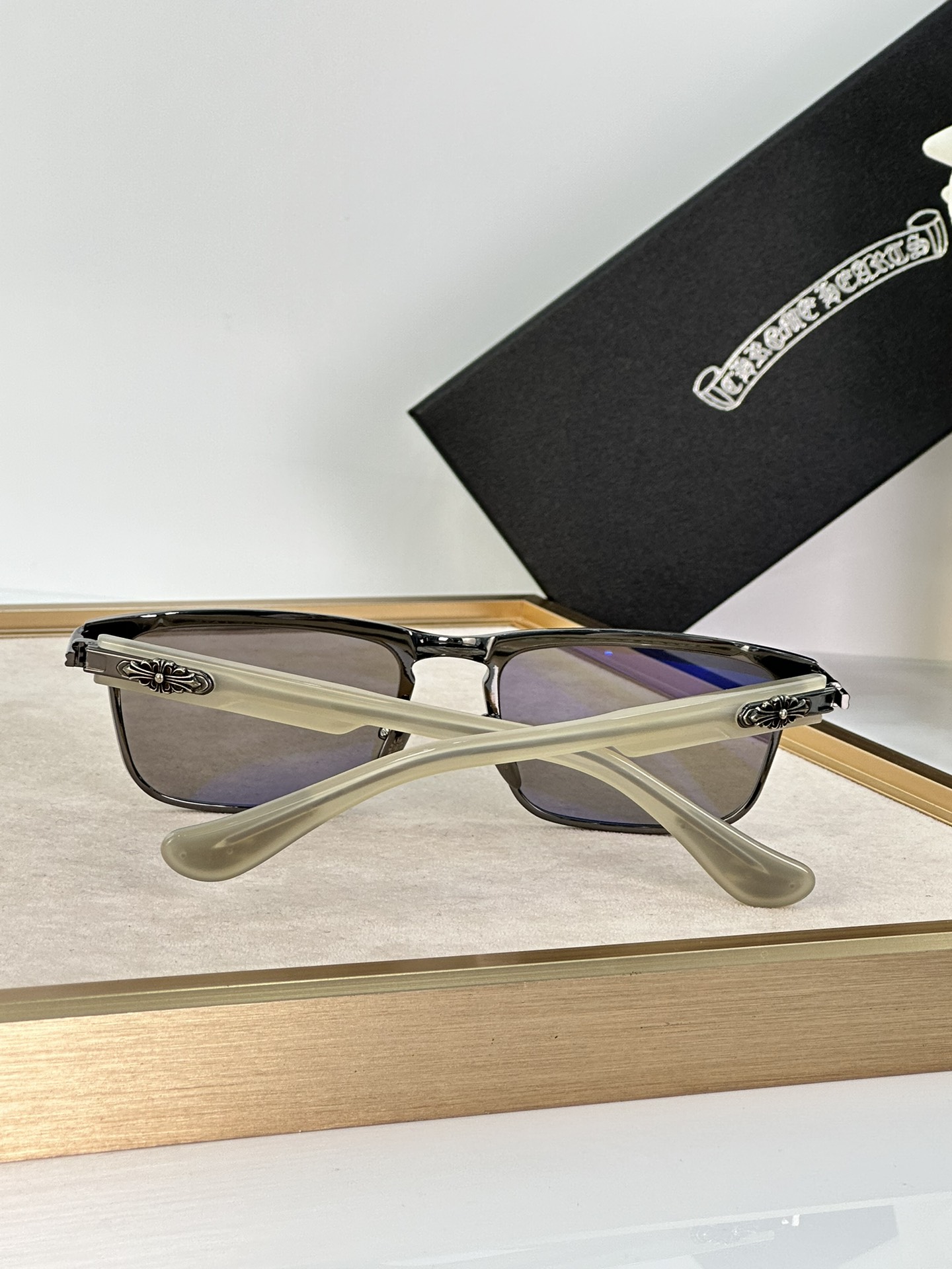 Chrome Hearts Rectangular Gray Sunglasses | Top Quality Shades for Men and Women 10 i1711275516 5677 5