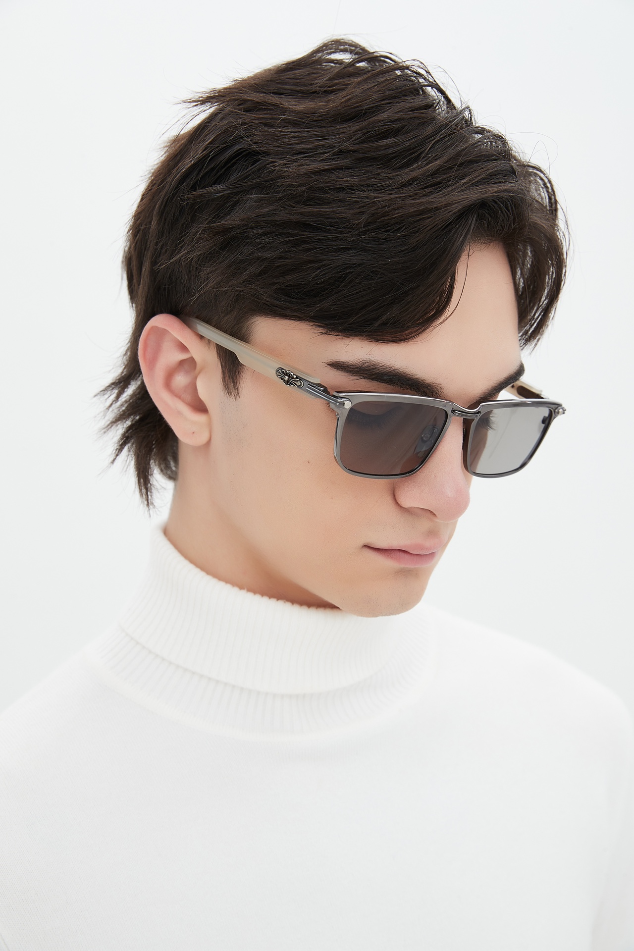 Chrome Hearts Rectangular Gray Sunglasses | Top Quality Shades for Men and Women 3 i1711275516 7818 8