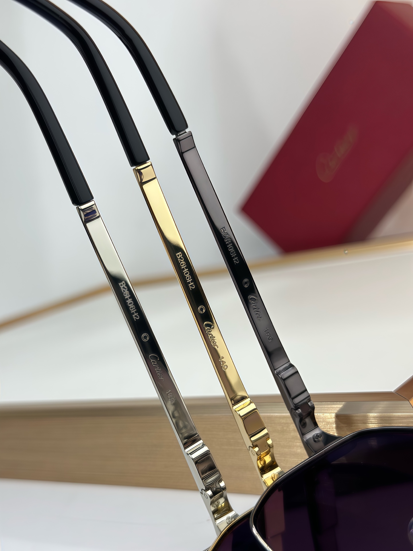 Cartier Santos de Cartier CT0424S Aviator Sunglasses - Size 59-15-145 8 i1750827435392 3275 0 6