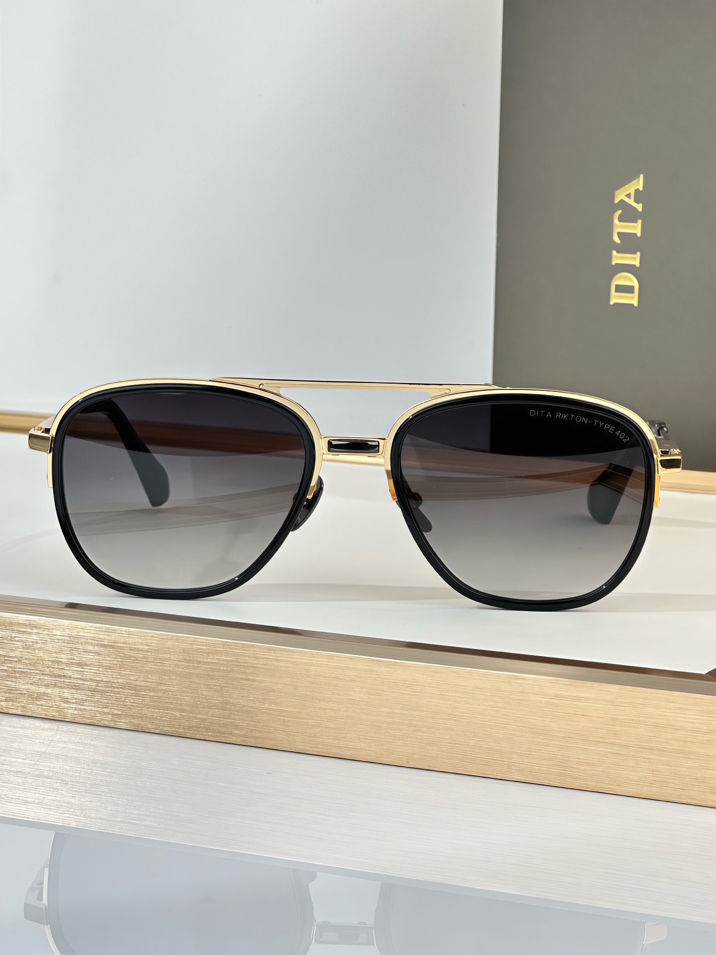 Dita Rikton-Type 402 Sunglasses - Handcrafted Designer Shades with Electroplating 2 i1750844234773 398 0 0