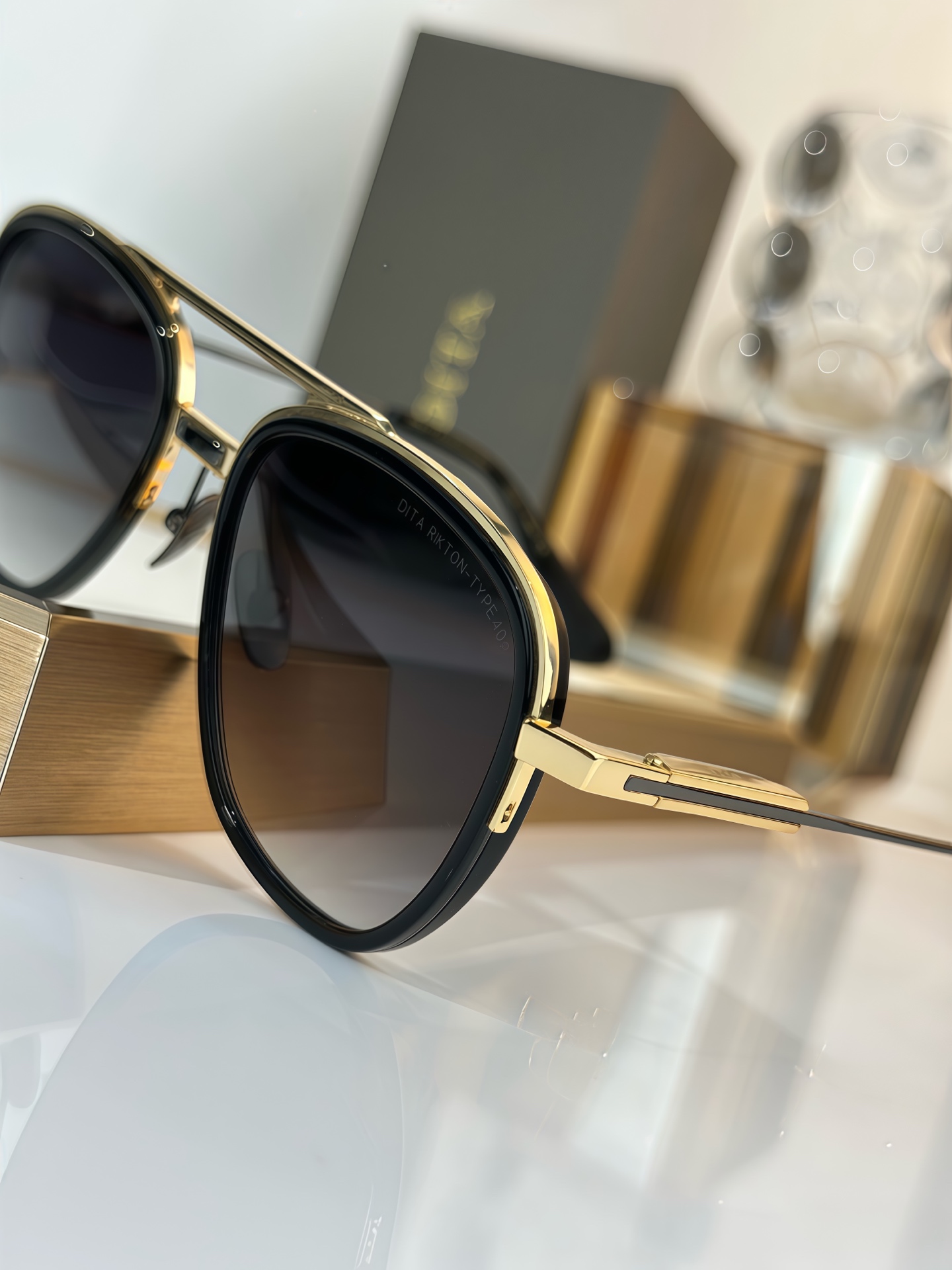 Dita Rikton-Type 402 Sunglasses - Handcrafted Designer Shades with Electroplating 8 i1750844234773 6208 0 6