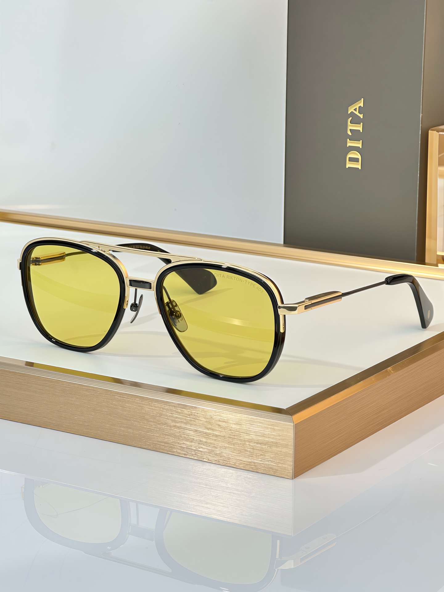 Dita Rikton-Type 402 Sunglasses - Handcrafted Designer Shades with Electroplating 6 i1750844234773 9489 0 4