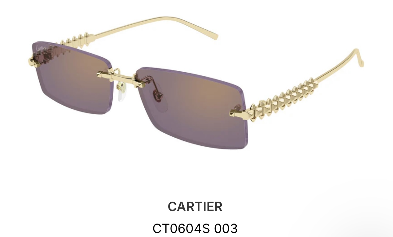 。 Cartier Mod：CT0604SSize：58-17-140