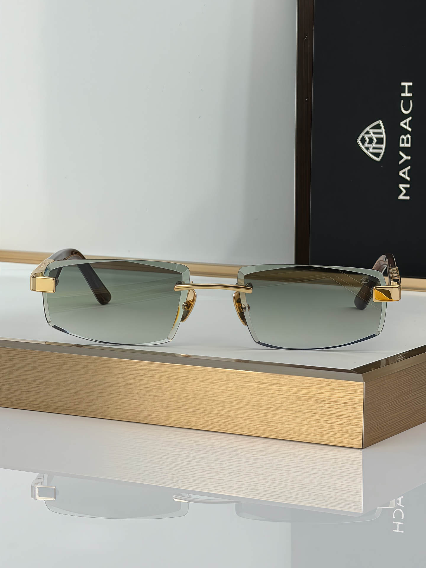 Unknown New MAYBACH Rimless Sunglasses