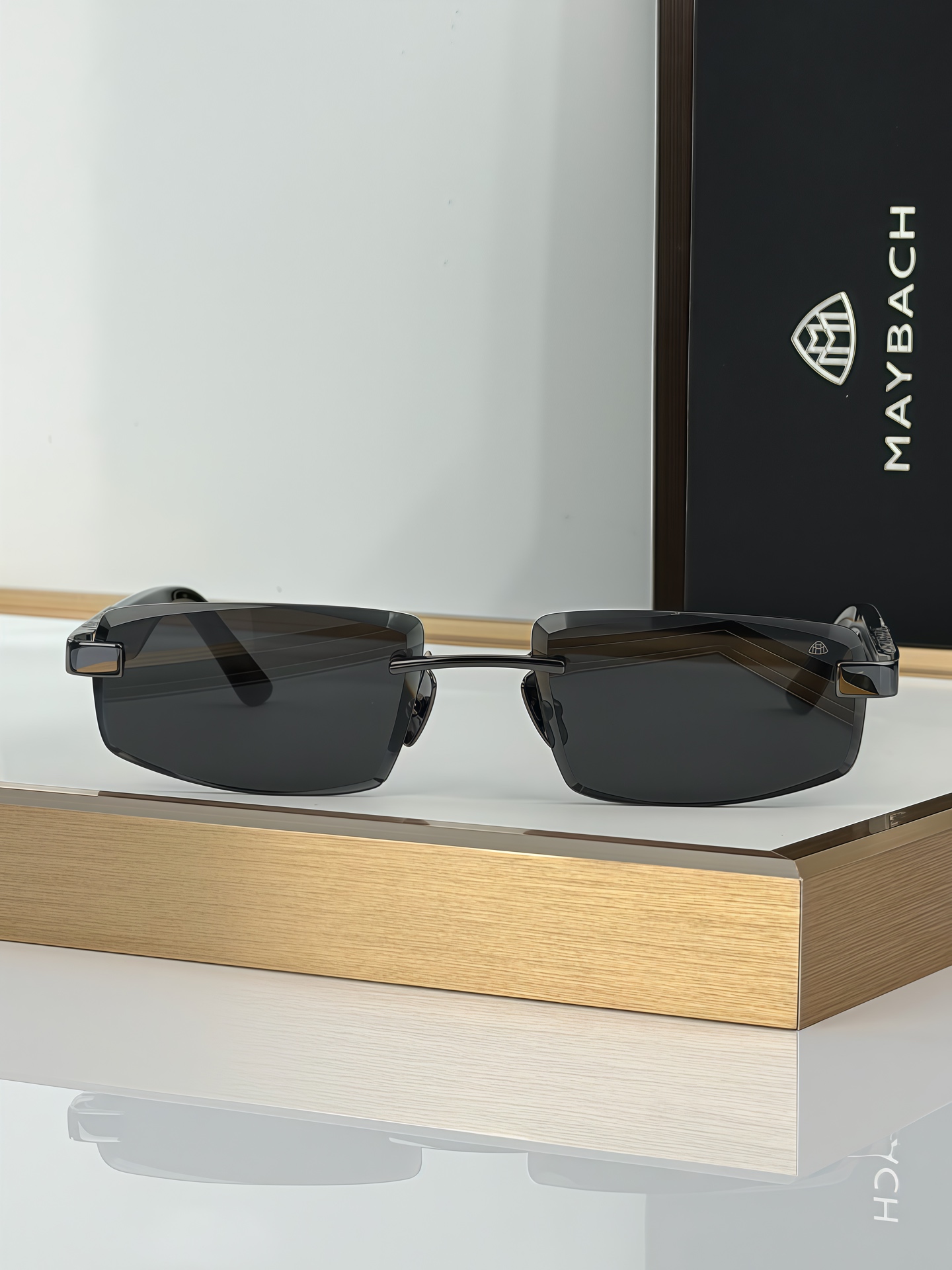 Unknown New MAYBACH Rimless Sunglasses