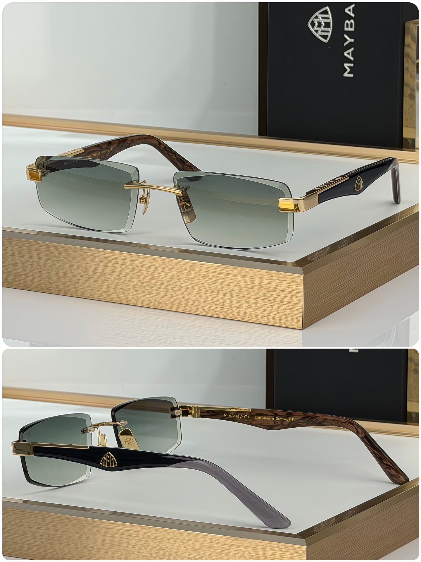 Unknown New MAYBACH Rimless Sunglasses