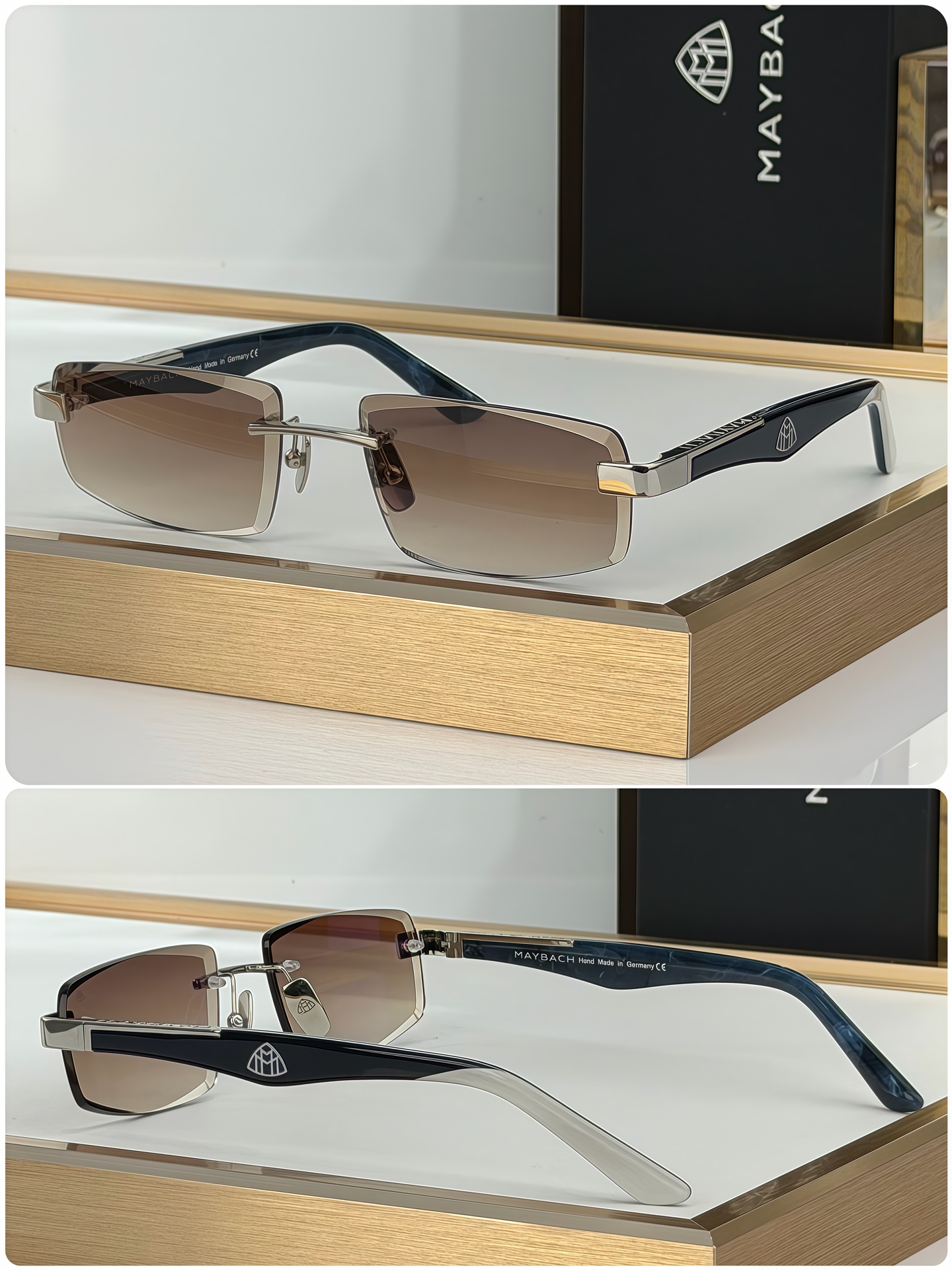 Unknown New MAYBACH Rimless Sunglasses