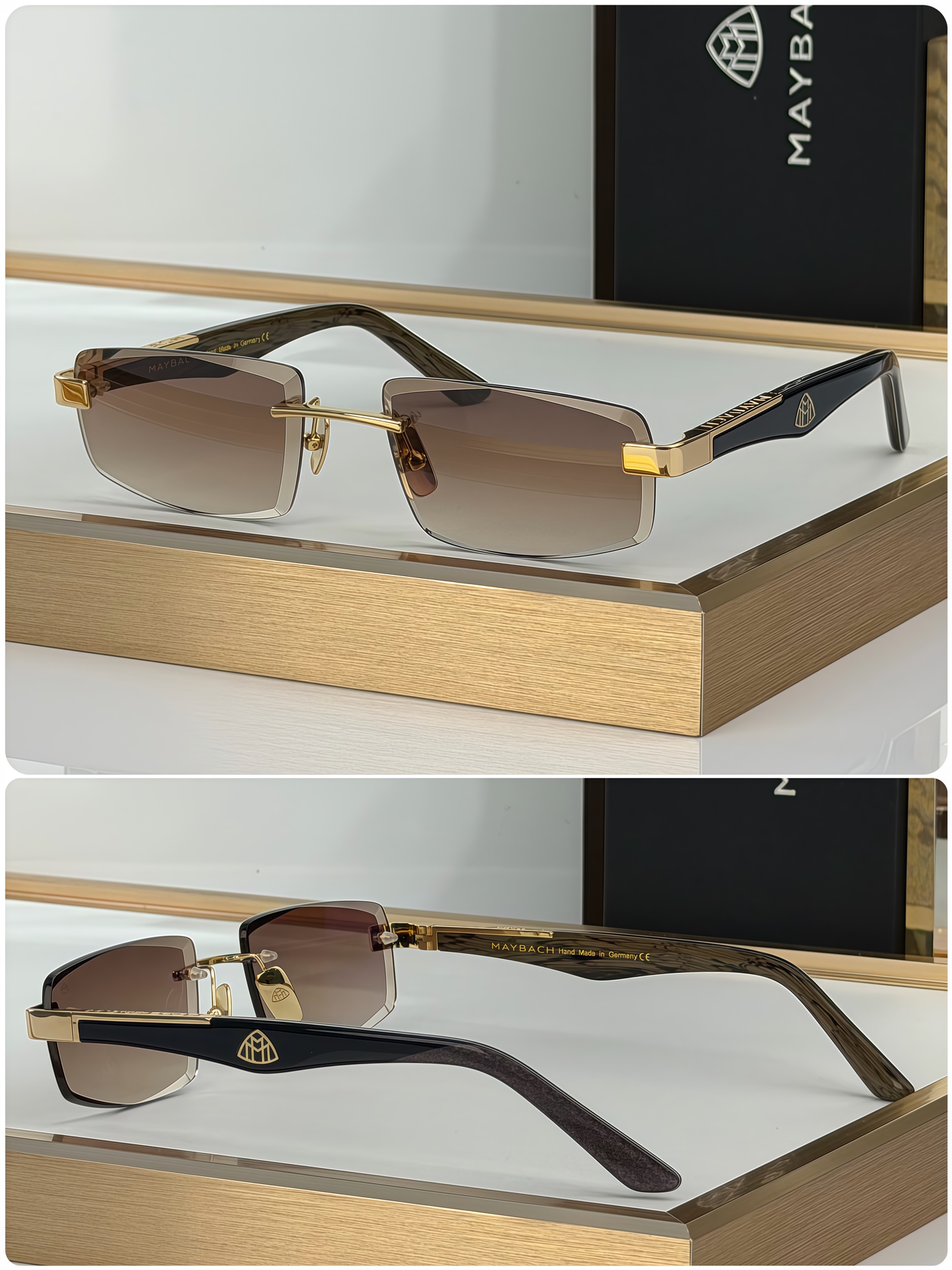Unknown New MAYBACH Rimless Sunglasses