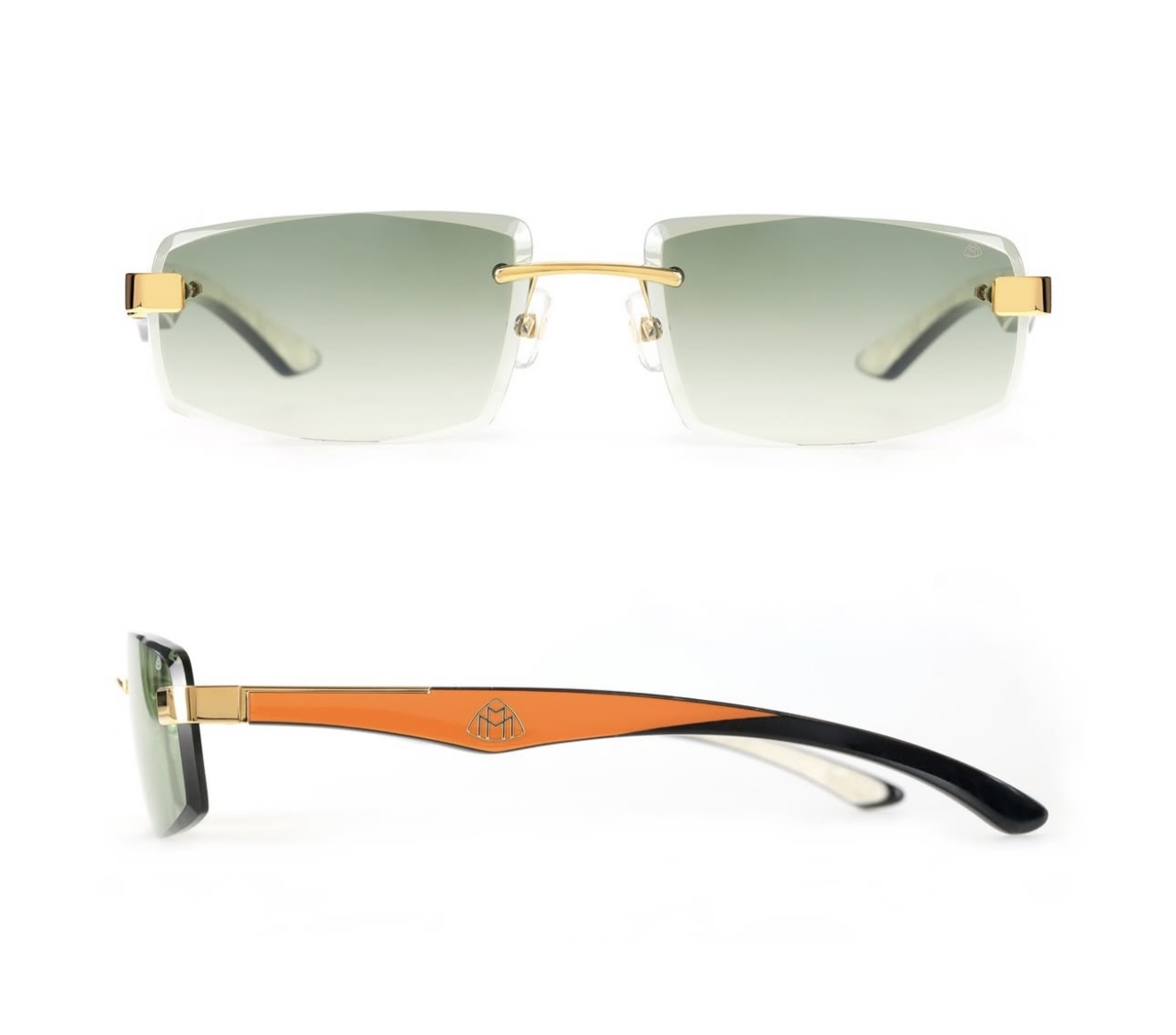Unknown New MAYBACH Rimless Sunglasses