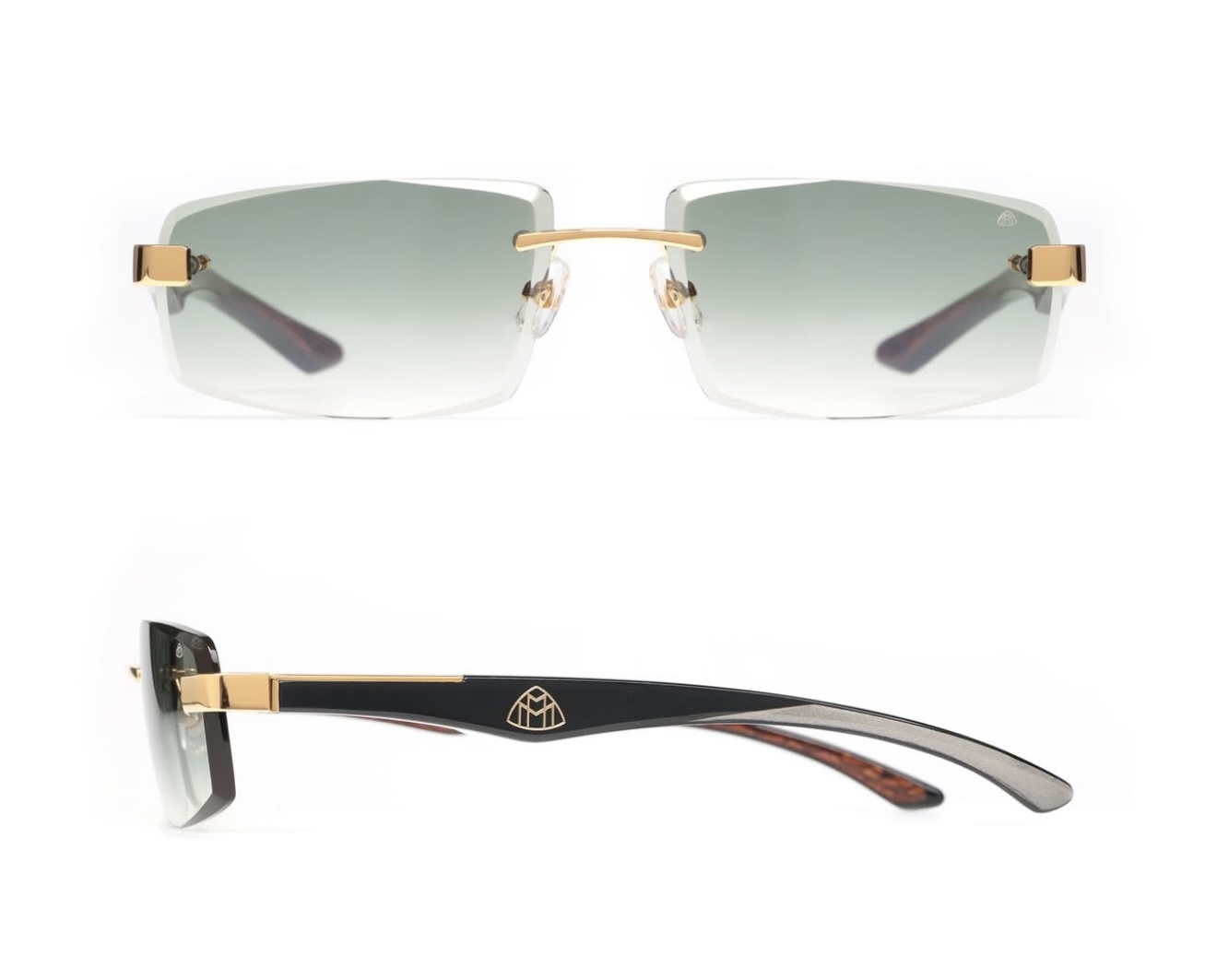 Unknown New MAYBACH Rimless Sunglasses