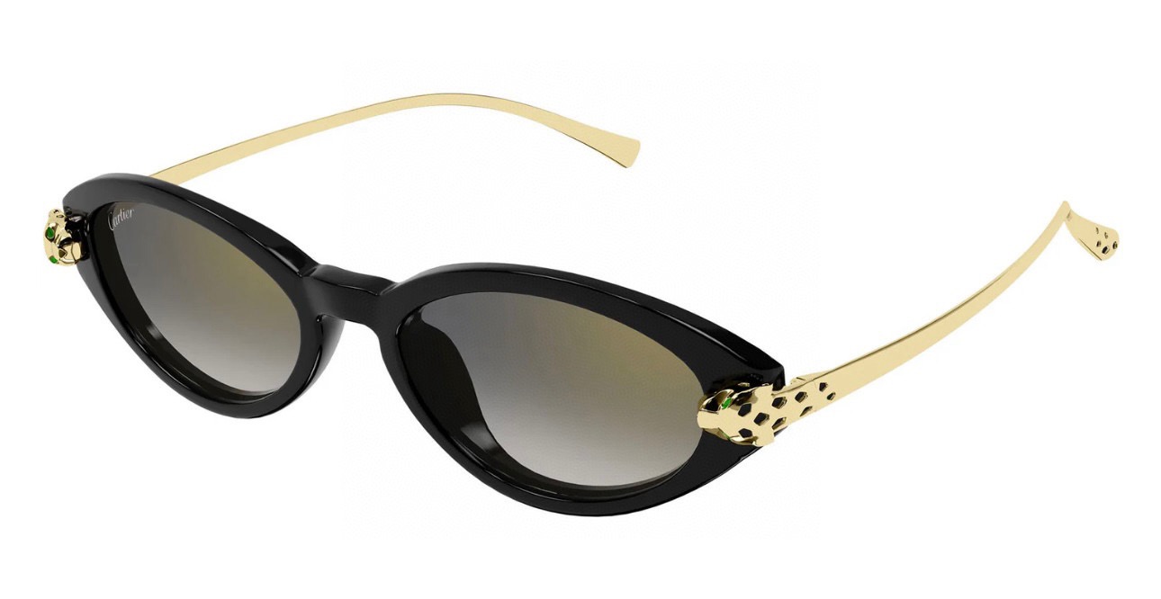 Cartier Cartier Panthère de Cartier Oval Sunglasses |mod：ct0634s 18K金电镀