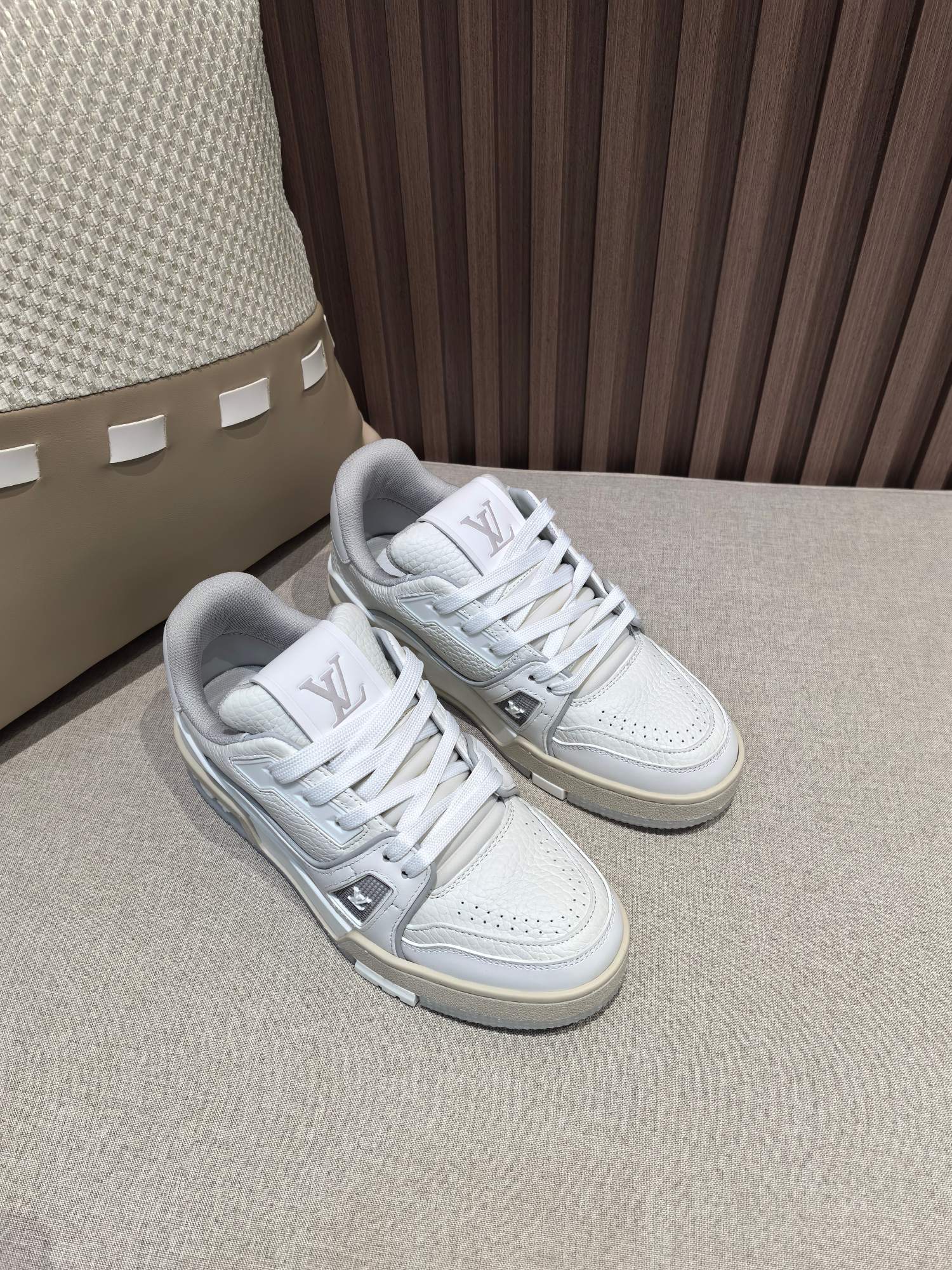Precio de fábrica p400@, cemento blanco [LV]🏀Zapatillas casuales de baloncesto de serie limitada para parejas👫 ¡Entre…
