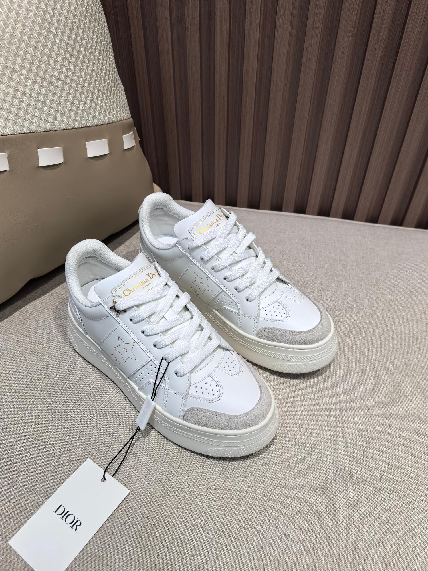 Precio de fábrica La última serie Star de Dior Dior, estrella de cinco puntas, zapatos de plataforma con suel…