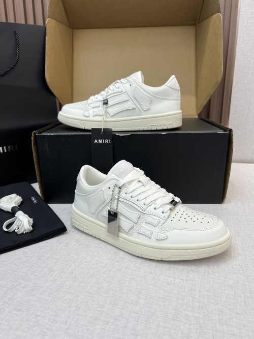 Amiri Bone Runner Sneakers - White Leather Designer Fashion Shoes 1 Amiri Bone Runner Sneakers - White Leather Designer Fashion Shoes