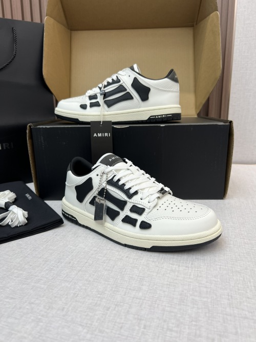 Amiri Bone Runner Sneakers - Hand-Cut Leather Appliqués, Couple Style, All Size 1 Amiri Bone Runner Sneakers - Hand-Cut Leather Appliqués, Couple Style, All Size
