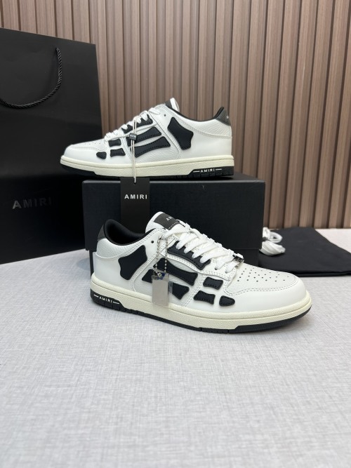 Amiri Bone Runner Sneakers - Leather Upper, Iconic Skeleton Appliqué Design 1 Amiri Bone Runner Sneakers - Leather Upper, Iconic Skeleton Appliqué Design